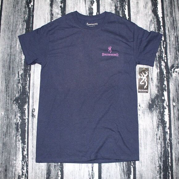 Browning Women's Grass Dog Graphic T-Shirt Navy Blue, Small - Women's Graphic To - Picture 2 of 6